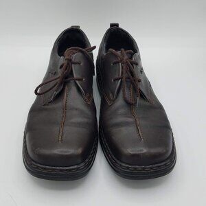 Josef Seibel Oxford Shoes Brown Leather Womens 39 Split Lace Up 187883 Hungary
